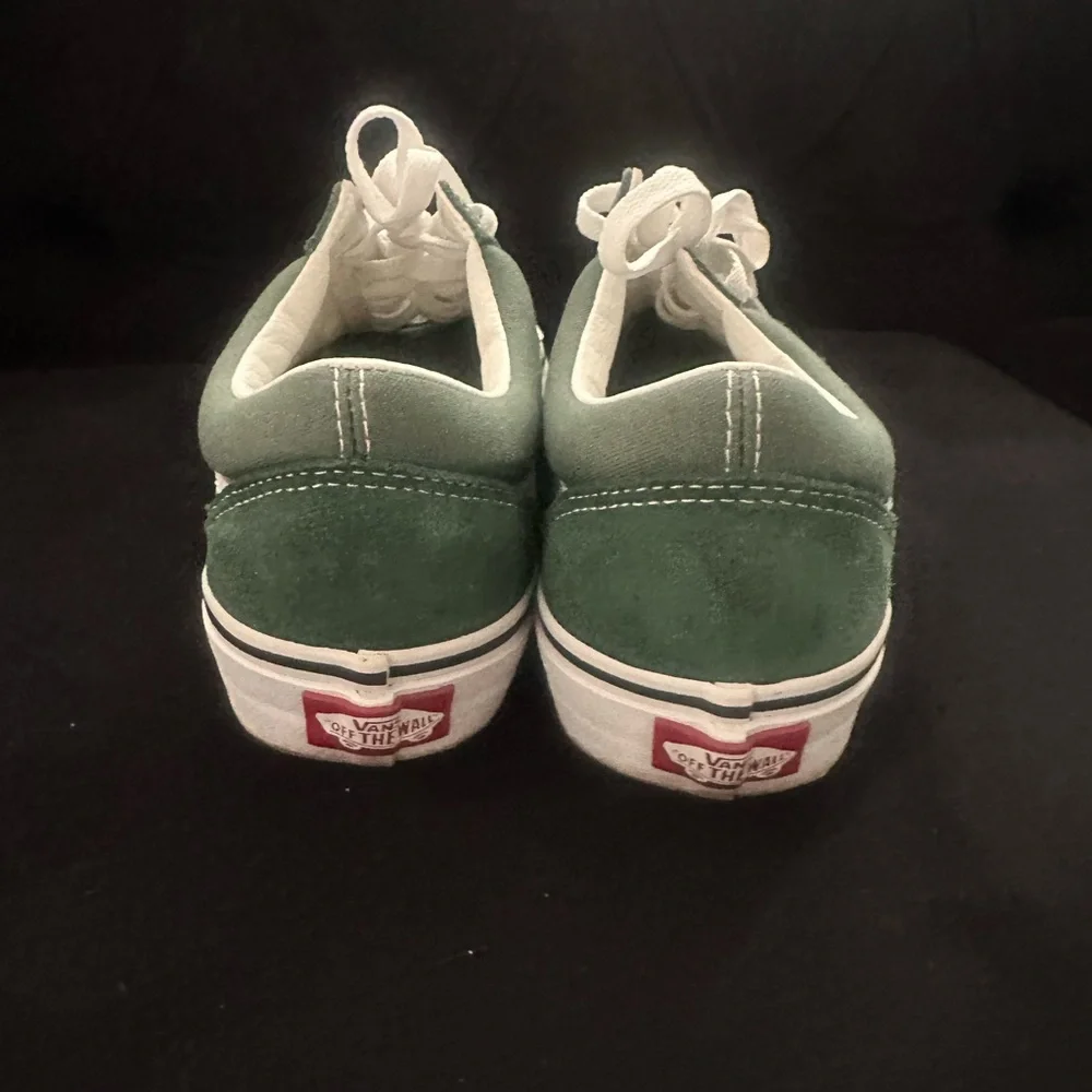 Vans Green and White Low-Top Sneakers/unisex - Picture 3 of 5